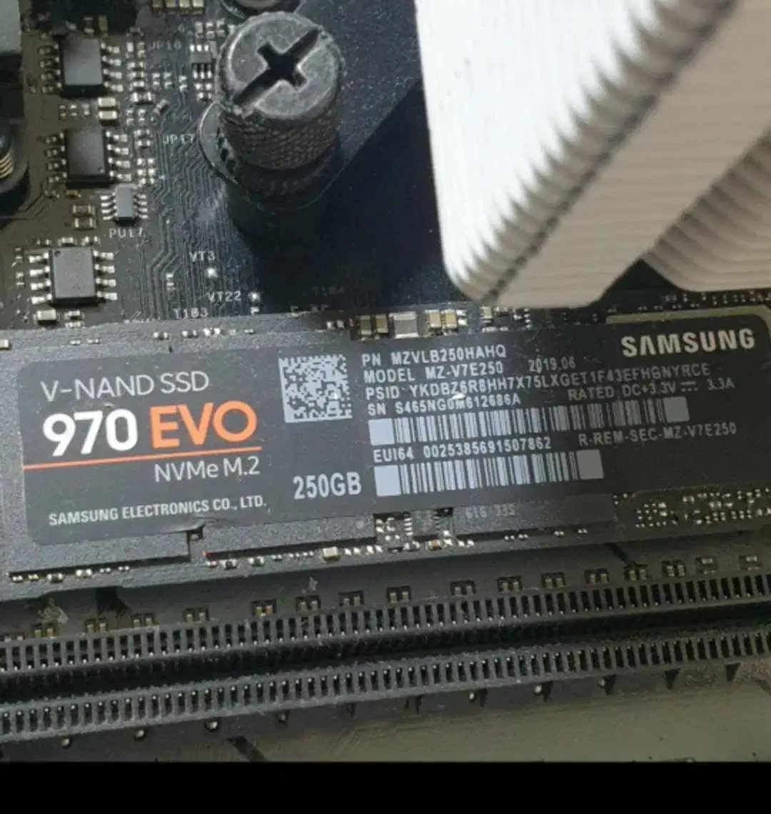 삼성전자 V-NAND SSD 970EVO  애즈락 메인보드 , JONSB